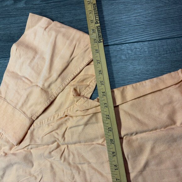 Robert Graham Peach Flip Cuff Dress Shirt 2XL XXL Designer - Picture 10 of 11